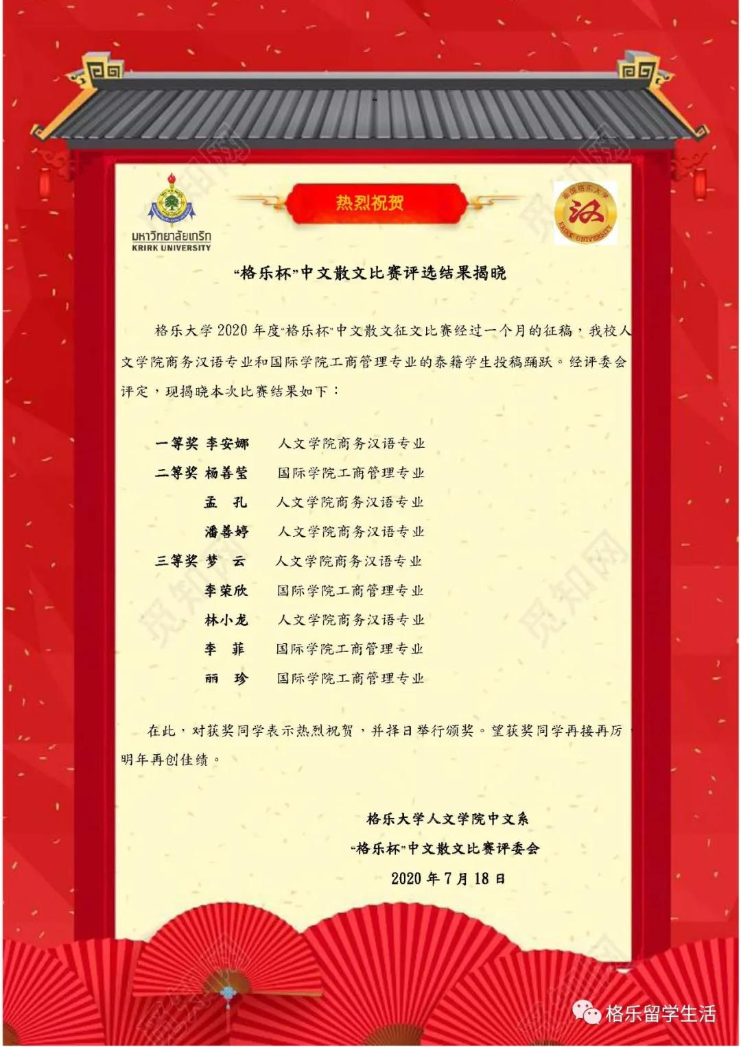 2020年度“格乐杯”中文散文优秀作品展 - 6
